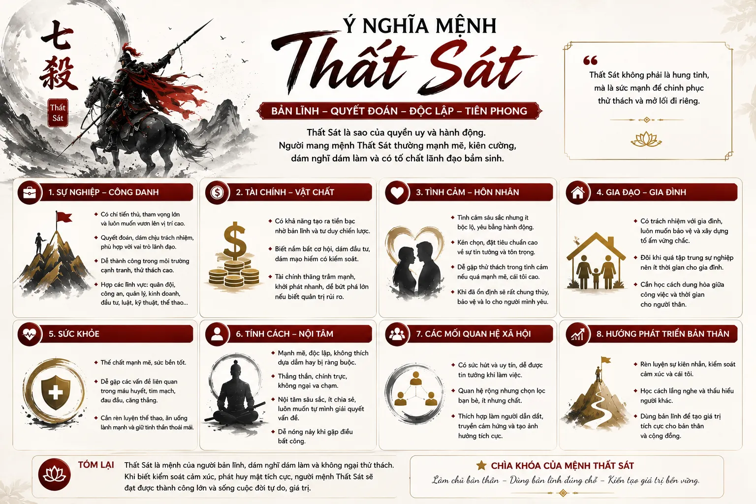 Ý nghiac mệnh thất sát trong cuộc sống