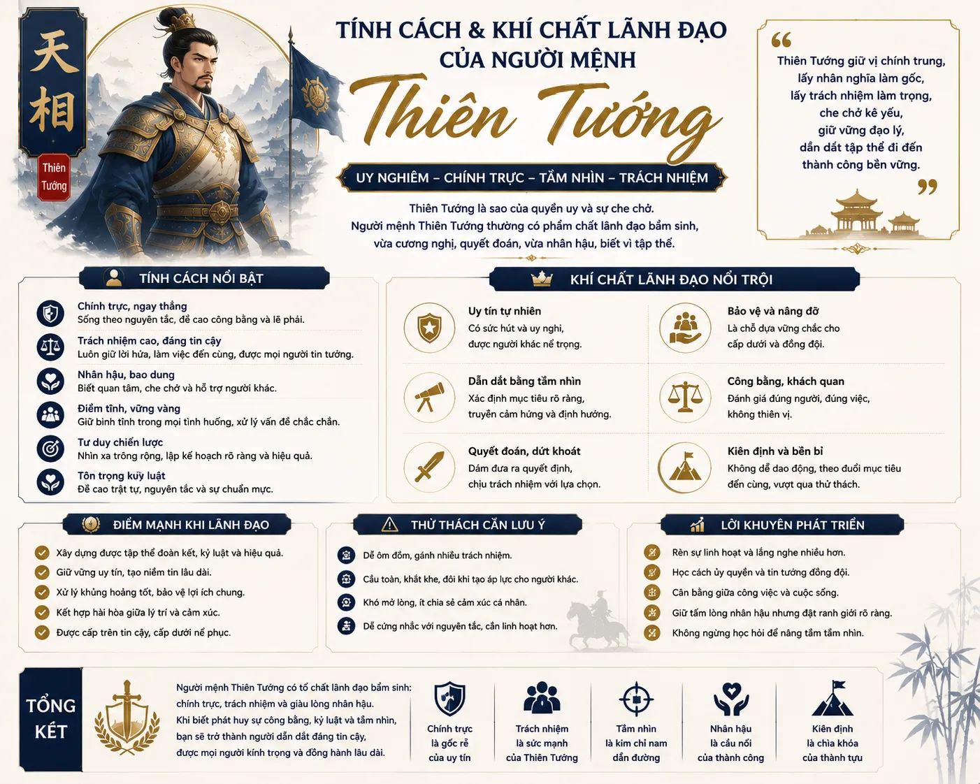 Sao thiên tướng tại cung mệnh
