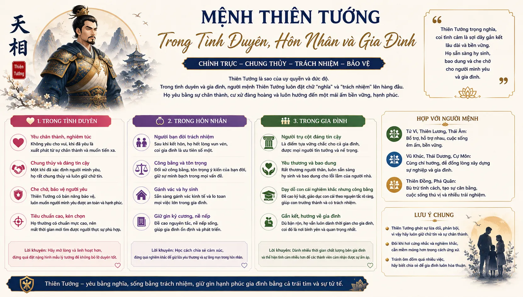Mệnh thiên tướng trong tình duyên