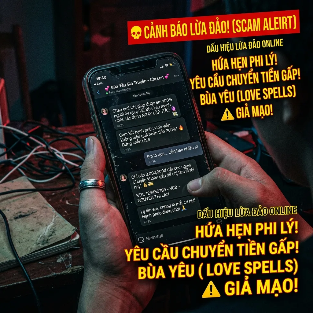 Chiêu trò bán bùa yêu bùa ngải tràn lan trên các hội nhóm mạng xã hội với cam kết giả tạo