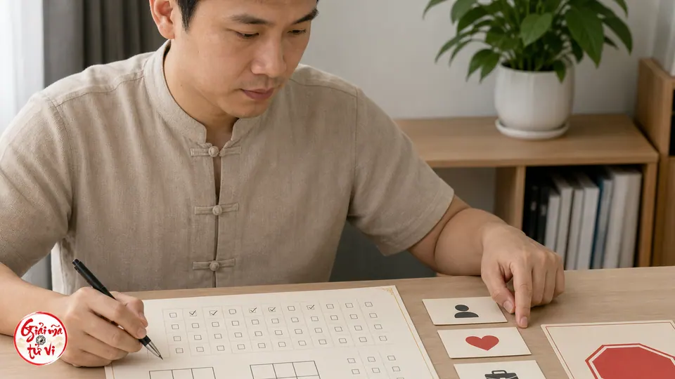 Người Việt Nam ghi phiếu quan sát 30 ngày sau khi đối chiếu hai biểu đồ thần số học