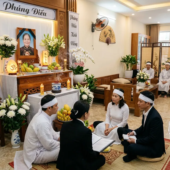 Nghi thức tang lễ cổ truyền và lễ hồi linh rước di ảnh linh vị về nơi an vị
