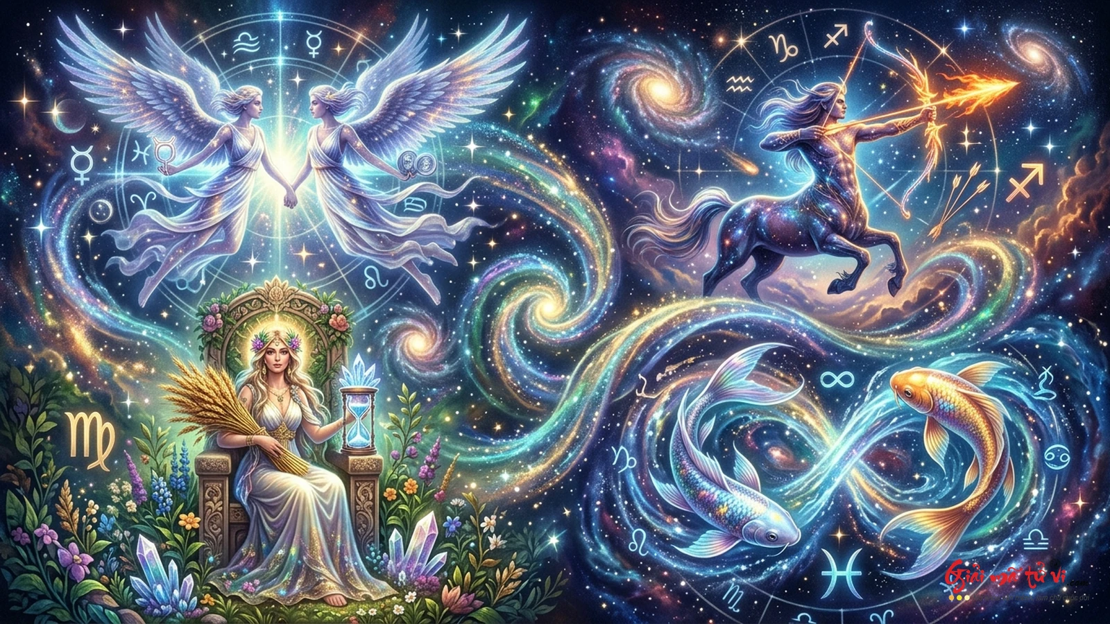4 Cung Linh Hoạt Mutable Signs: Song Tử, Xử Nữ, Nhân Mã, Song Ngư trong dòng chảy tri thức biến ảo