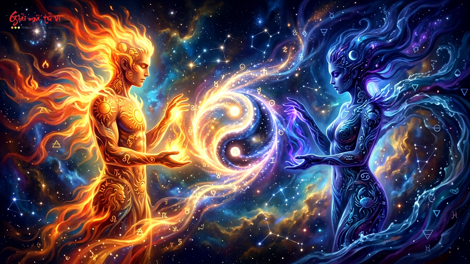 Hợp nhất bóng tối tâm hồn Shadow Self và động lực âm dương đối cực trong cung hoàng đạo đối đỉnh