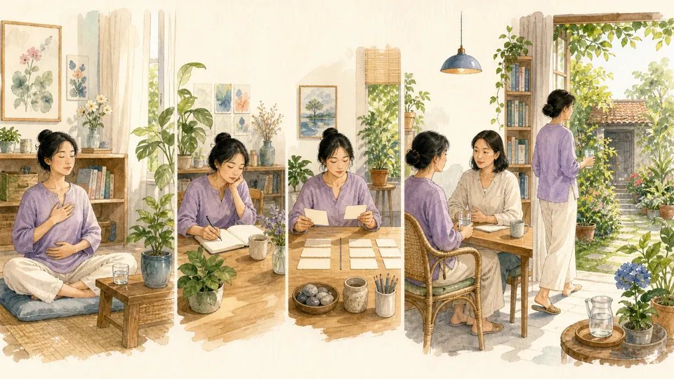 Năm bước phản tư an toàn gồm ổn định ghi nhận kiểm tra diễn giải tìm hỗ trợ và hành động nhỏ