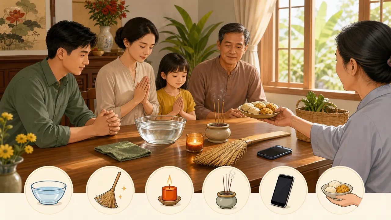 Gia đình Việt dọn dẹp, giữ an toàn và làm việc thiện nhỏ để trấn tâm khi gặp điềm báo