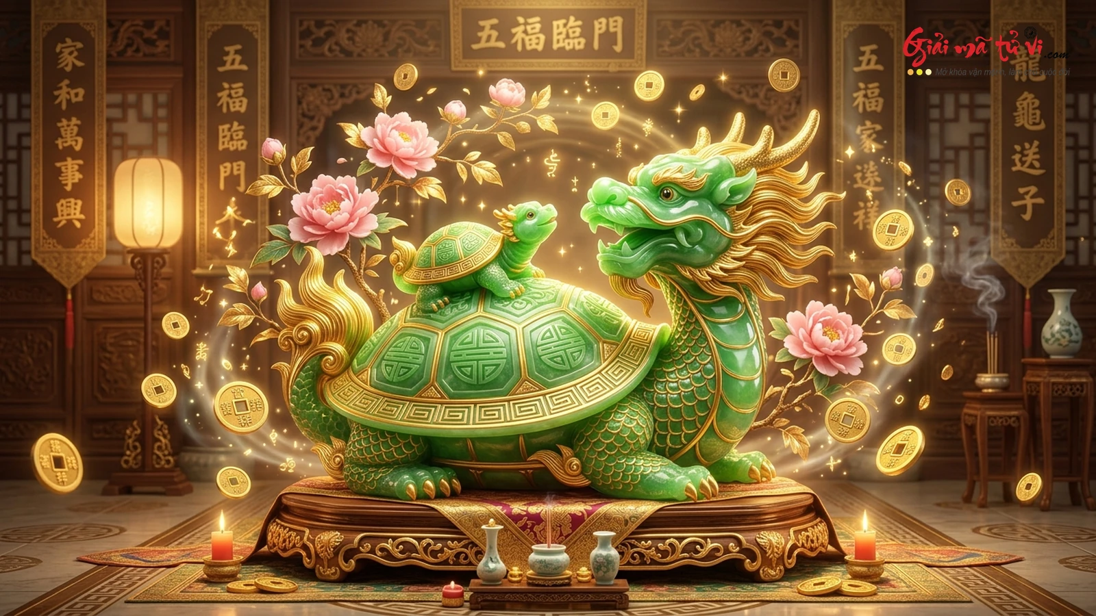 Mơ thấy Long Quy mẫu tử tống tử bồi đắp phúc lộc gia đạo con cháu vinh hiển rực rỡ