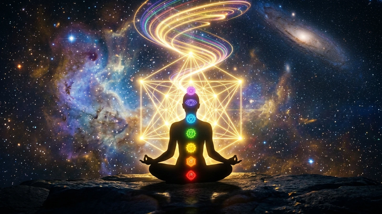 Kỹ thuật neo tiềm thức với Tarot Vision Board và bàn thờ năng lượng – Không gian làm việc thanh tịnh với các lá bài Tarot The Magician và The Sun, tinh thể đá phong thủy và sổ nhật ký manifest