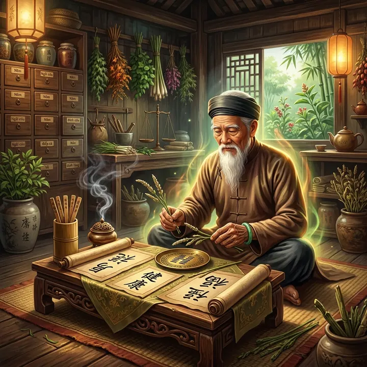 Đồ hình bát quái và kinh lạc sức khỏe con người