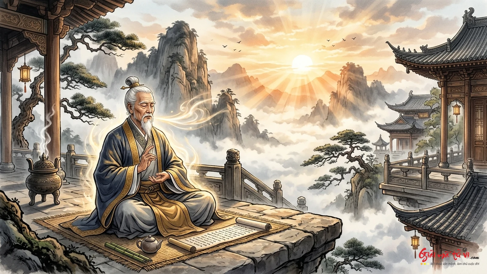 Dưỡng Khí Định Âm & Tu Tâm Cải Tướng - Bí quyết luyện thanh khí lúc bình minh trên núi cao, hòa hợp thiên địa cải biến vận mệnh