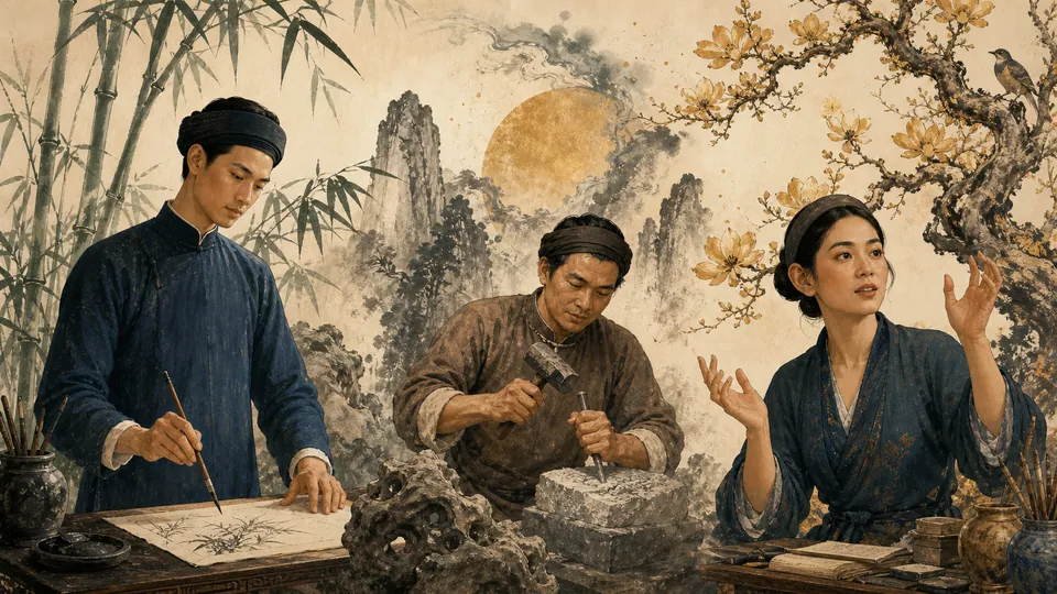Minh họa ba nhóm tỷ lệ cơ thể trong khảo cứu nhân tướng truyền thống dưới góc nhìn trung tính