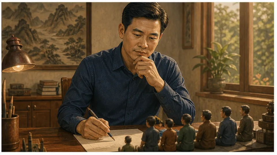 Bàn làm việc minh họa quyết định có trách nhiệm của người lãnh đạo