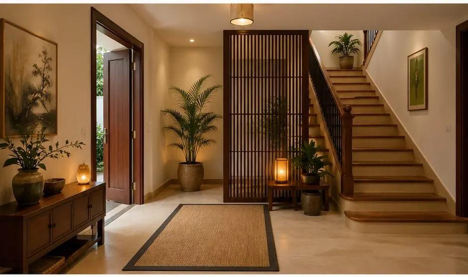 Hóa Giải Cầu Thang Đối Cửa Chính Để Tránh Tán Khí Trong Nhà: quy trình xử lý cầu thang đối cửa chính theo từng bước