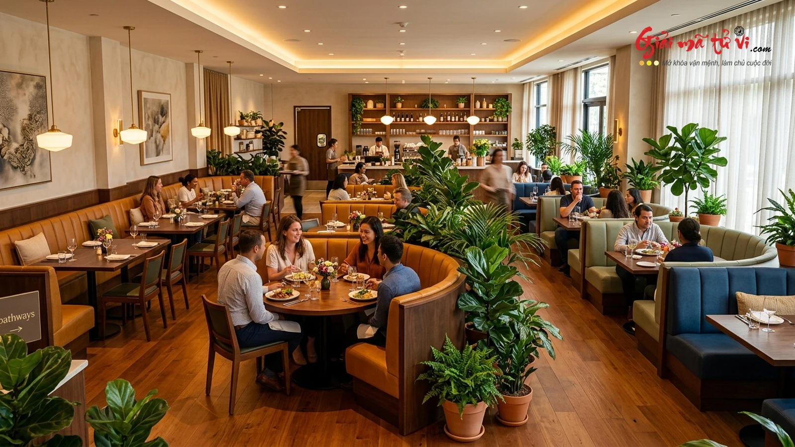 Không Gian Bàn Ăn Khí Động Học Phong Thủy Nhà Hàng Cafe Giữ Chân Khách