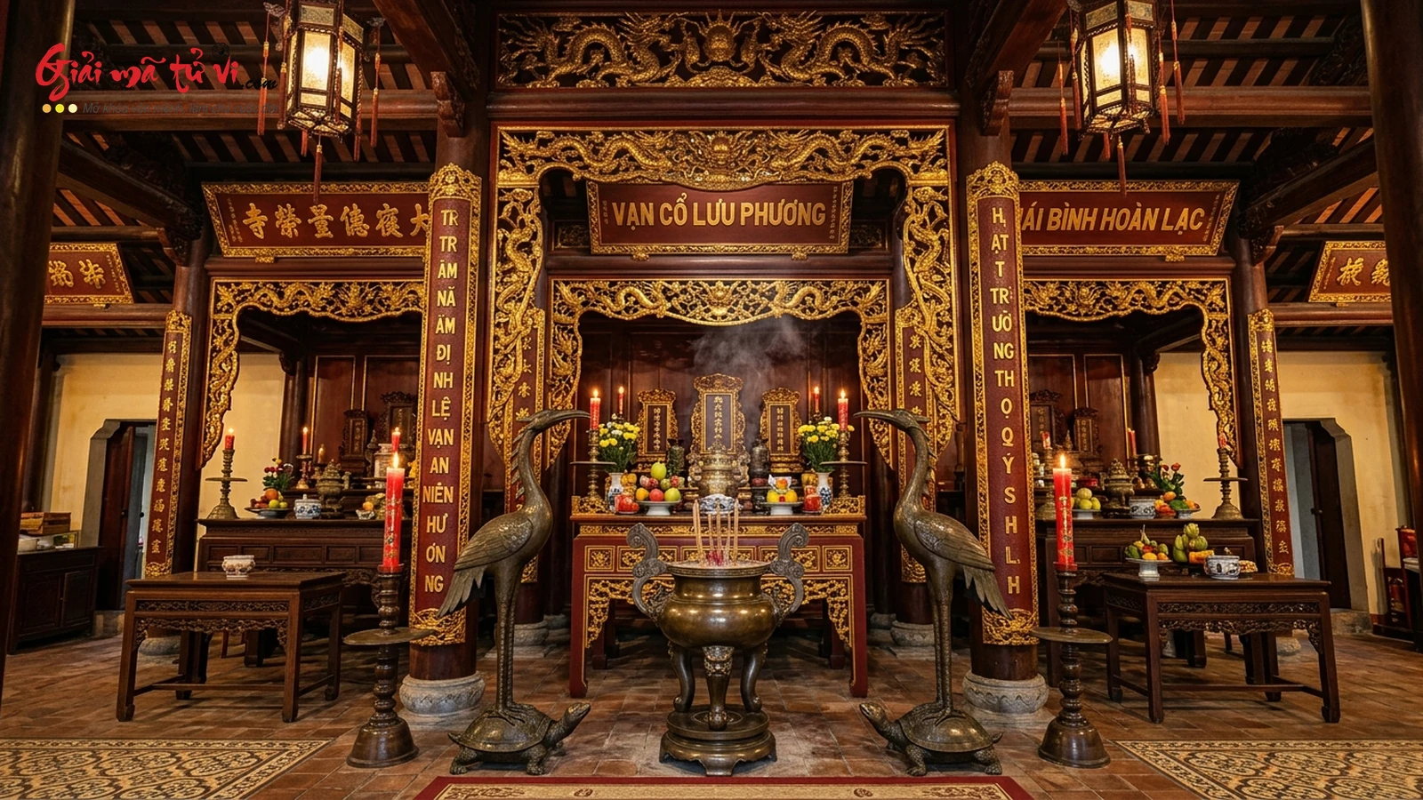 Bố Cục Mặt Bằng Thờ Tự Thượng Điện Tiền Đường và Tả Chiêu Hữu Mục - Giải Mã Tử Vi