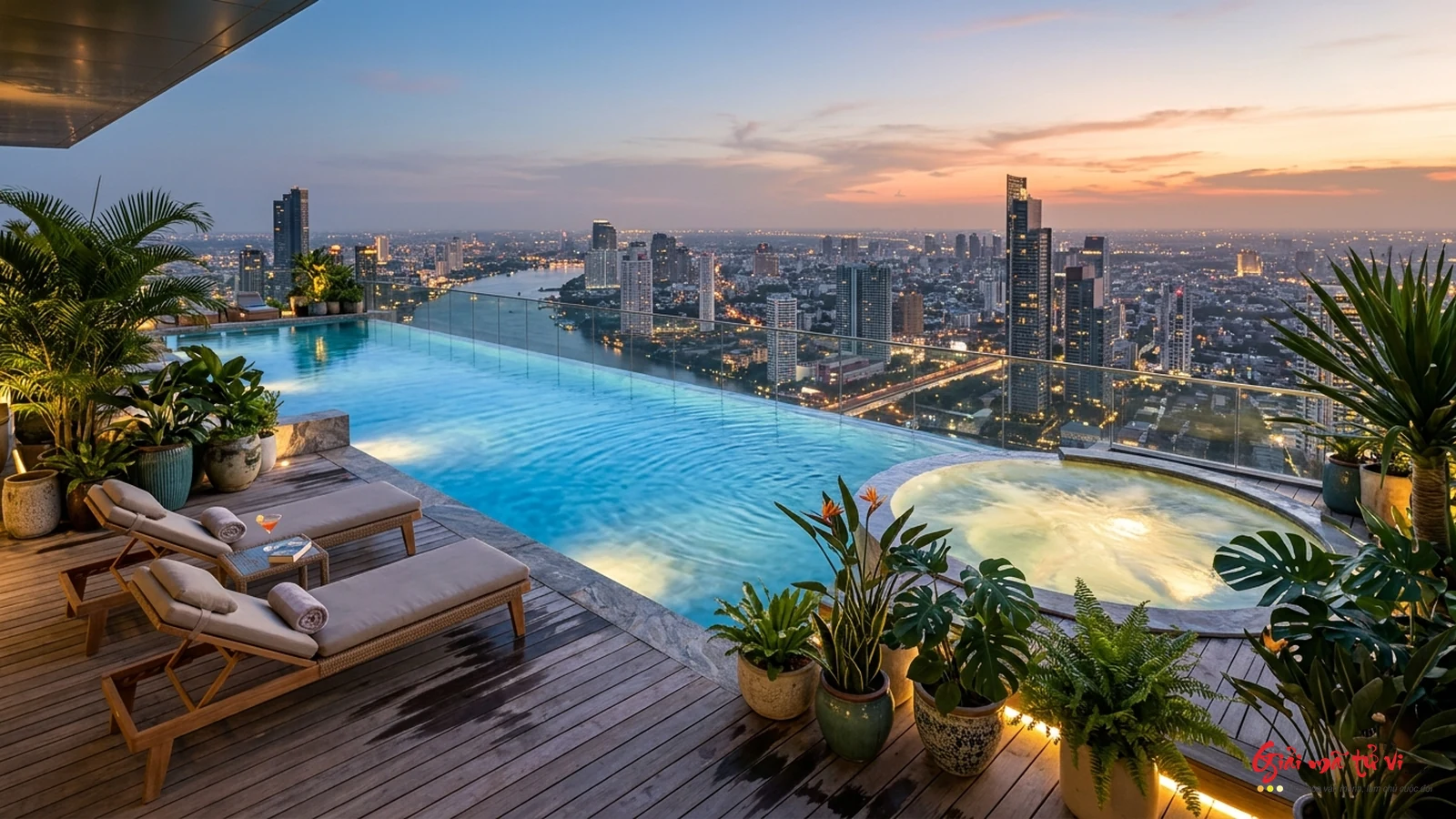 Hồ Bơi Vô Cực Sky Pool Sân Thượng Penthouse Thủy Pháp Chiêu Tài Vận 9 Tránh Thủy Áp Đỉnh