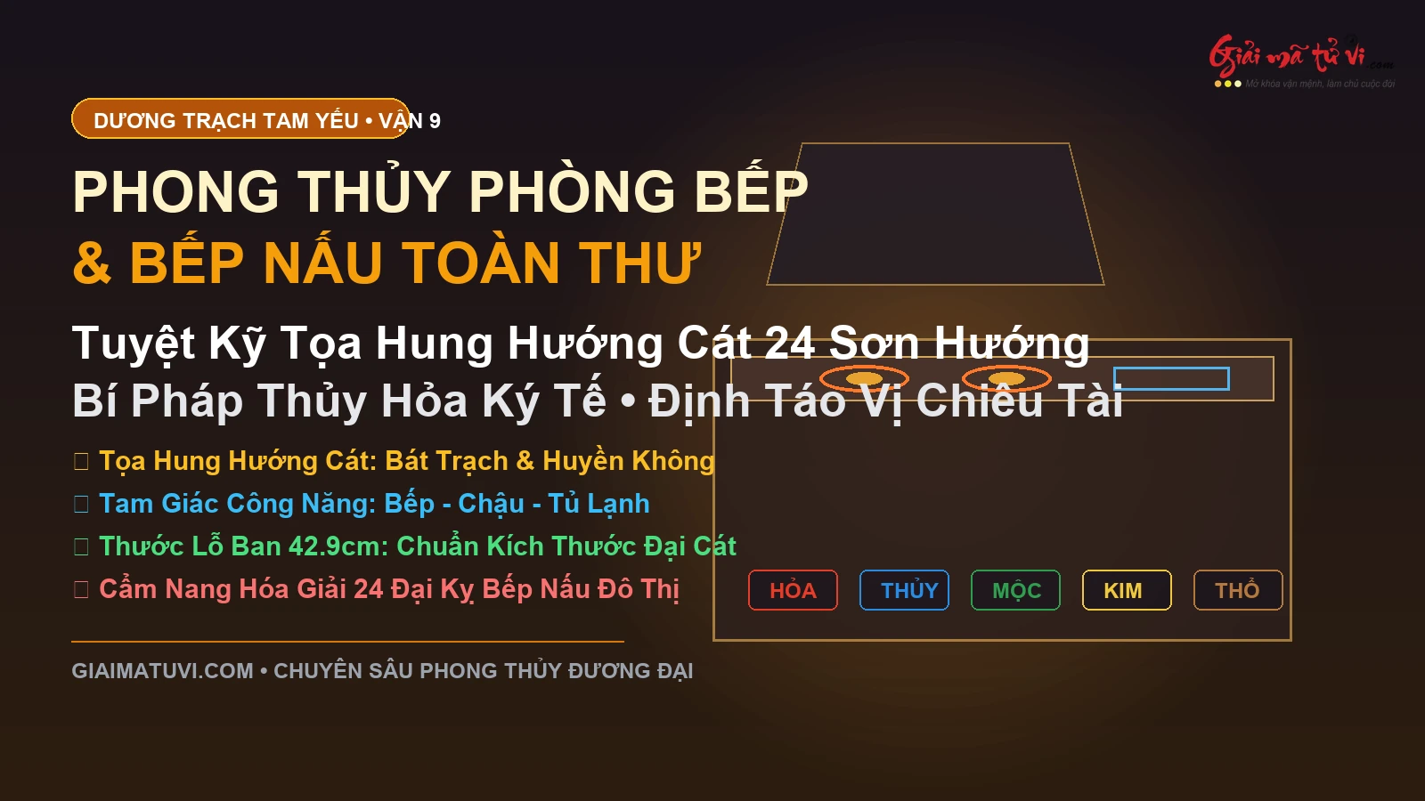 Phong Thủy Phòng Bếp & Bếp Nấu Toàn Thư - Dương Trạch Khai Táo Tụ Tài Khang Kiện