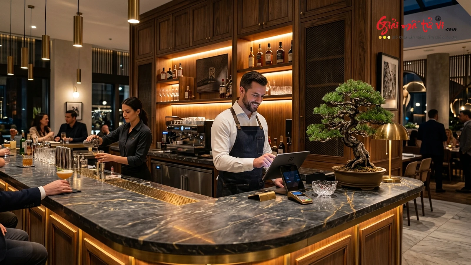 Bố Trí Quầy Thu Ngân Quầy Bar Phong Thủy Nhà Hàng Cafe Chiêu Tài