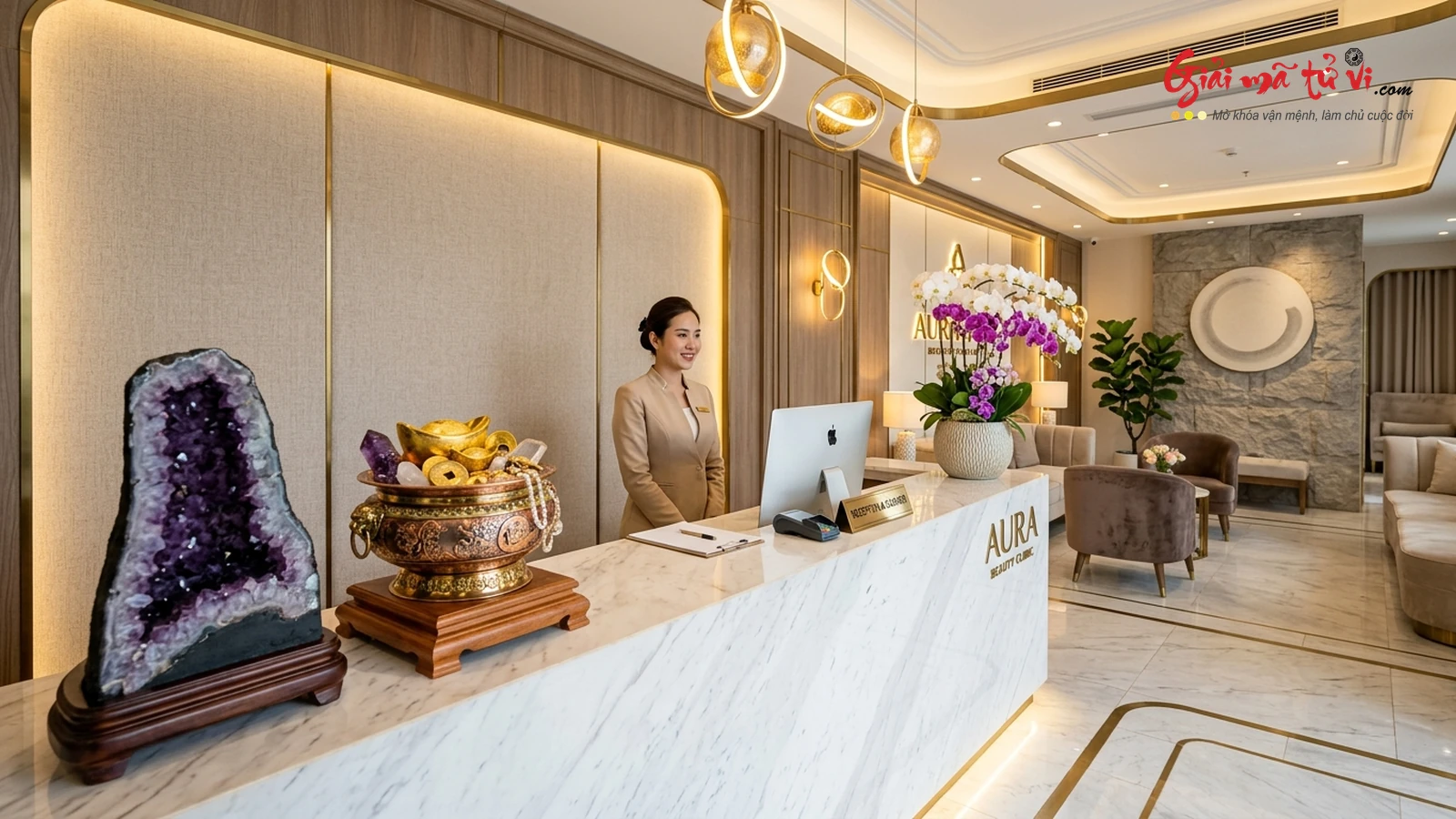 Bố Trí Quầy Lễ Tân & Sảnh Đón Spa Thu Hút Tài Lộc Chuẩn Phong Thủy
