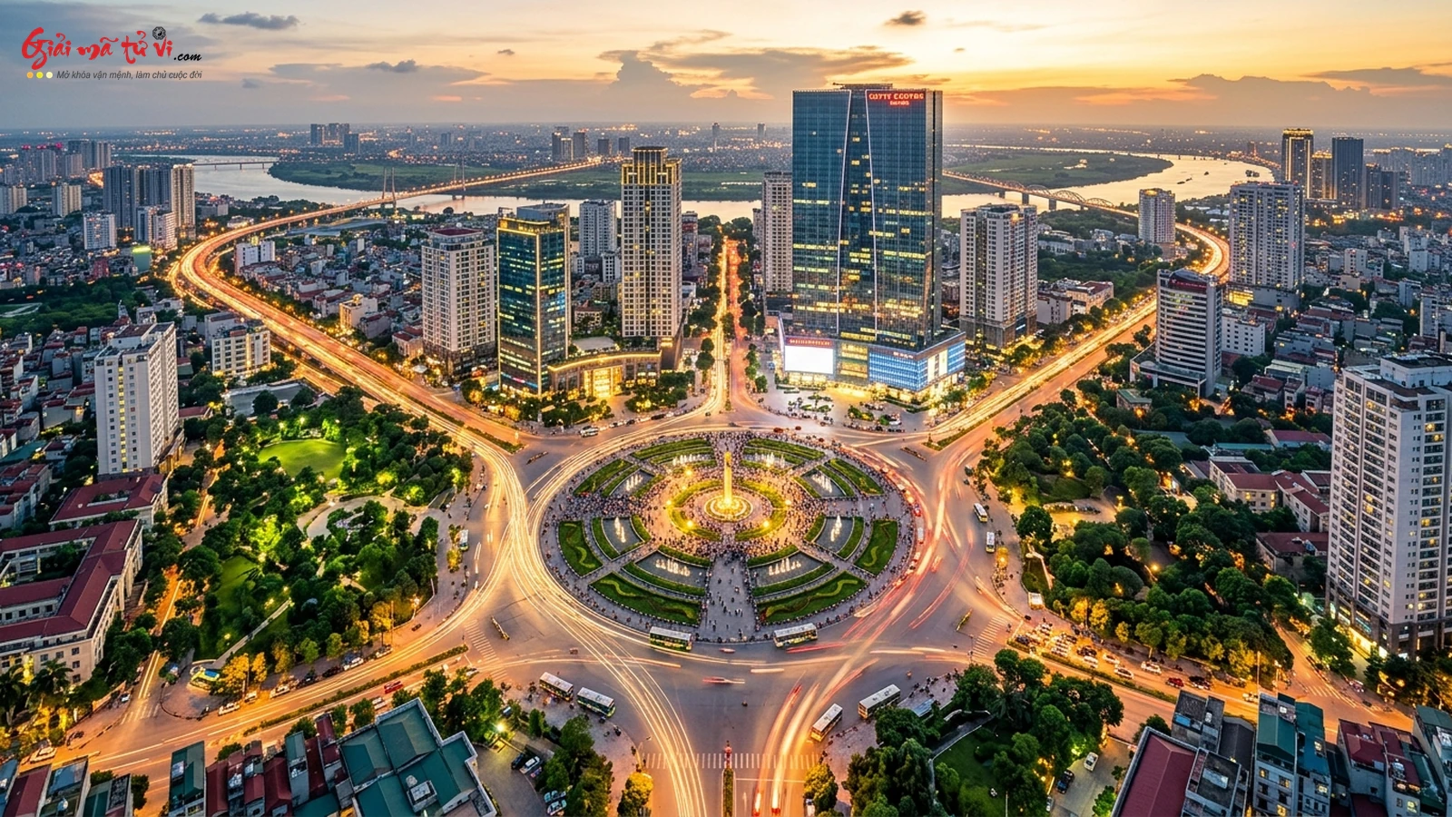 Tam Hợp Thủy Pháp Đô Thị - Đường xá vòng xoay giao lộ đóng vai trò Hư Thủy tụ tài tại các đại đô thị