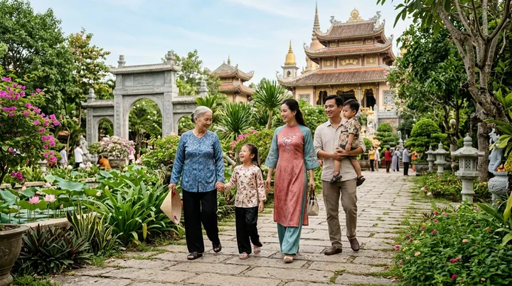 Khói trầm hương nhẹ nhàng lan tỏa bên đài sen và ngọn nến vàng ấm áp chốn thiền môn