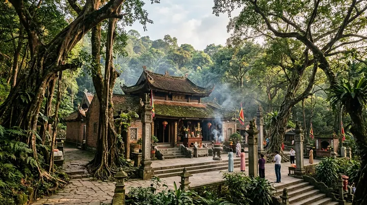 Đền Thượng Đền Hùng uy nghiêm trên đỉnh Nghĩa Lĩnh lộng gió
