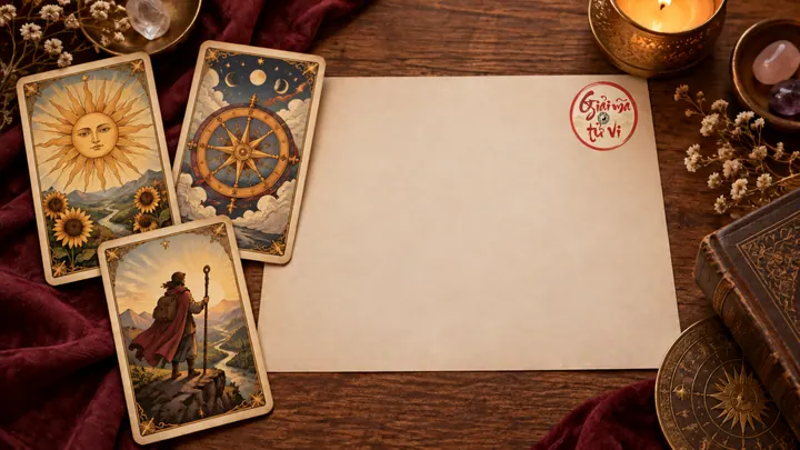 Các lá bài Tarot úp trên bàn, minh họa bộ bài dùng để thực hành đọc biểu tượng