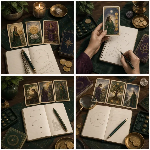 Người dùng Tarot để suy ngẫm về lựa chọn tài chính và rủi ro