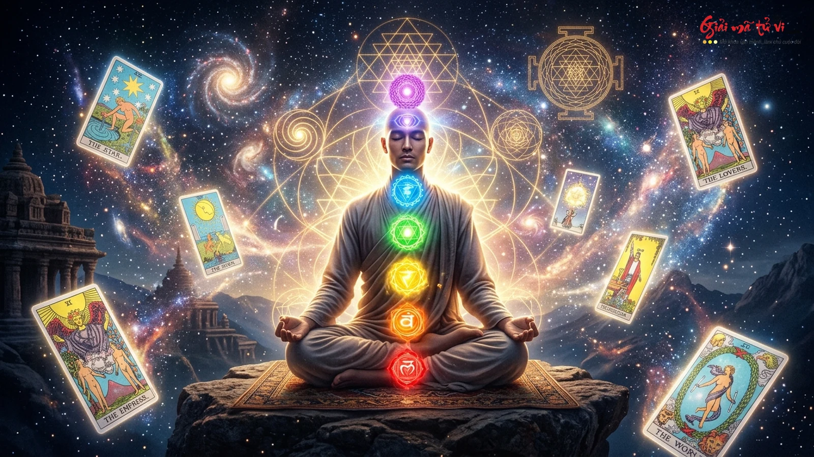 Tarot và 7 Luân Xa: Bản đồ 7 trung tâm năng lượng Thân - Tâm - Trí trong 78 lá bài Tarot và phương pháp chữa lành