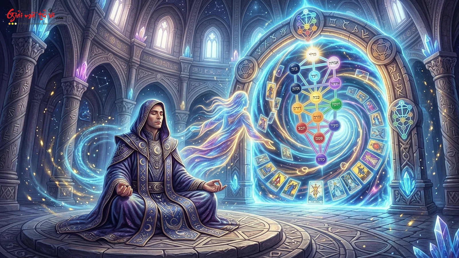 Nghệ thuật Tarot Pathworking và thiền định thâm nhập cánh cổng biểu tượng cõi Astral trong hệ thống Golden Dawn