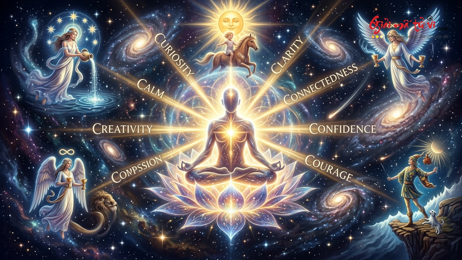 Bản Thể Tự Tính (The Core Self) Trong Tarot: 8 Phẩm Chất 8Cs và 5 Năng Lực 5Ps Chiếu Sáng Đại Gia Đình Nội Tâm