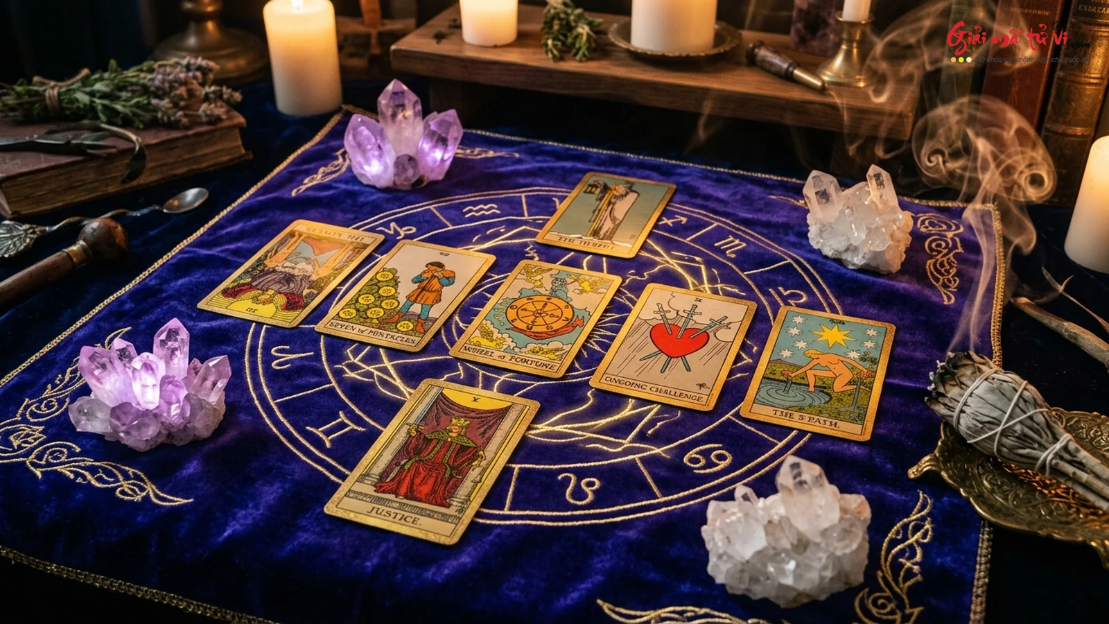 Thảm trải bài Tarot chuyên sâu soi rọi duyên nợ tiền kiếp, cắt dây năng lượng độc hại và chữa lành trái tim