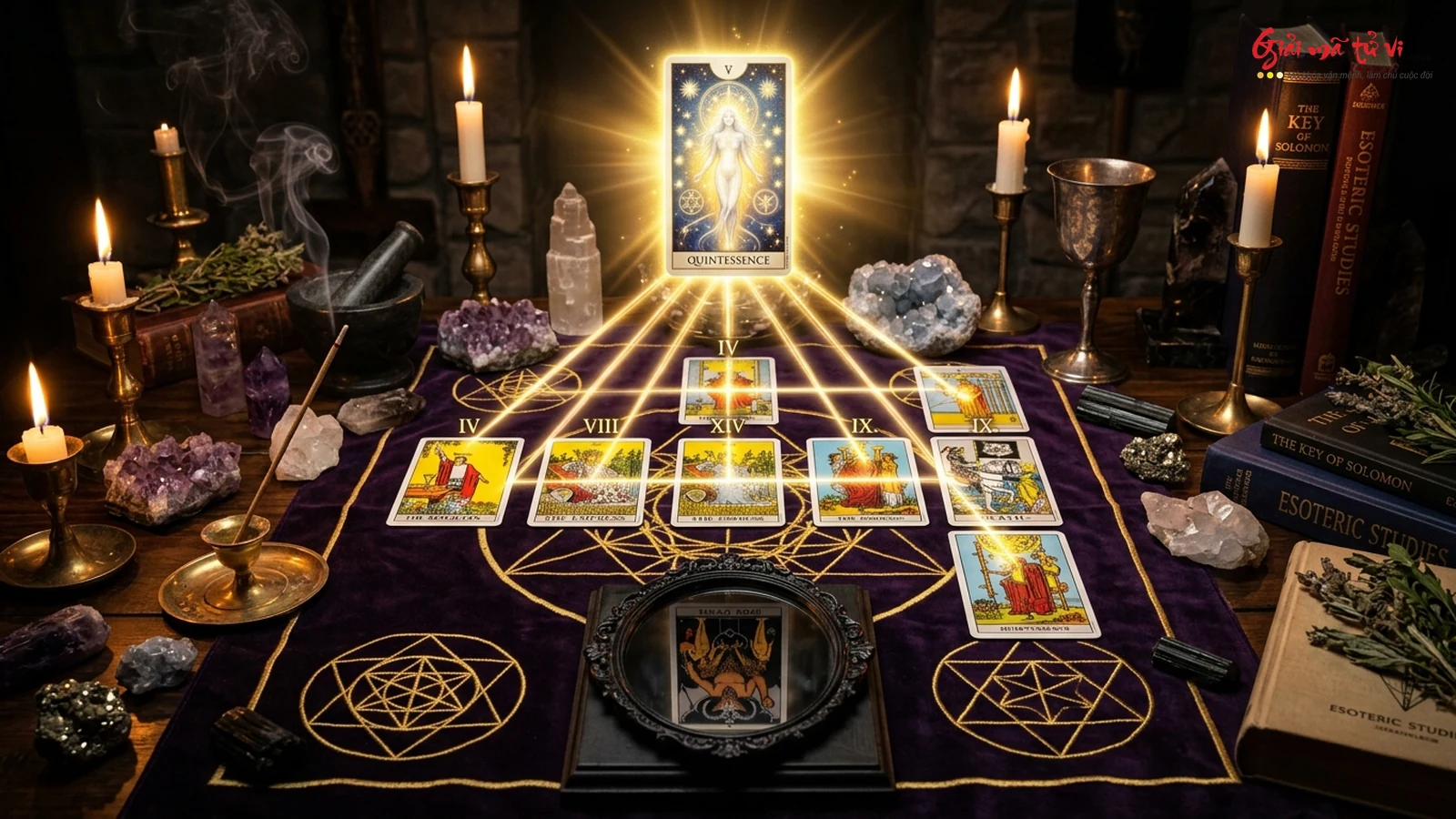 Phương pháp tính toán lá bài Quintessence Card và Shadow Card trong trải bài Tarot chuyên nghiệp