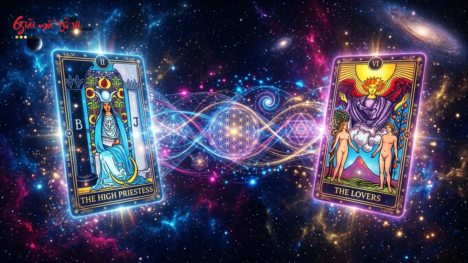 Hiện tượng Vướng víu Lượng tử (Quantum Entanglement) giữa Tâm thức Người đọc bài và 78 lá bài Tarot cổ mẫu