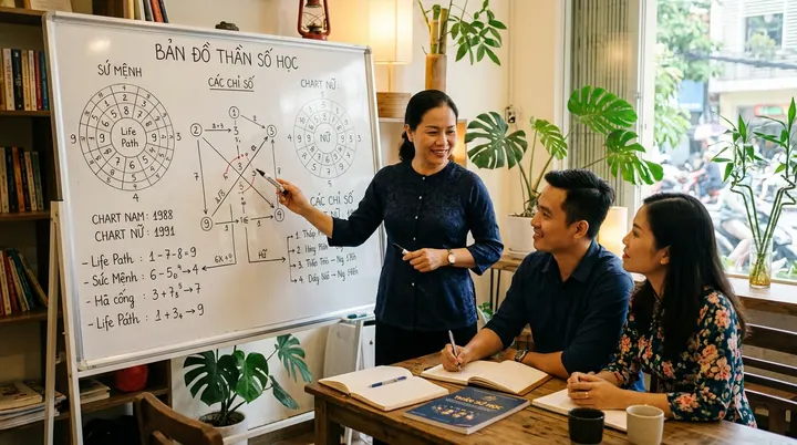Bản đồ hòa hợp tình cảm và lộ trình 30 ngày hạ cánh xuống số nền 2 và 4 cho người mang số Master