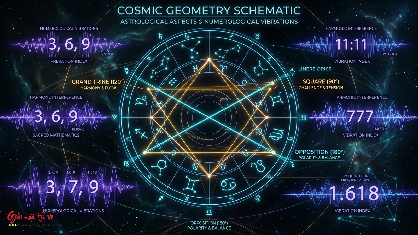 Góc Chiếu Số Học Astro-Numerology Aspects và Hóa Giải Xung Khắc Năng Lượng