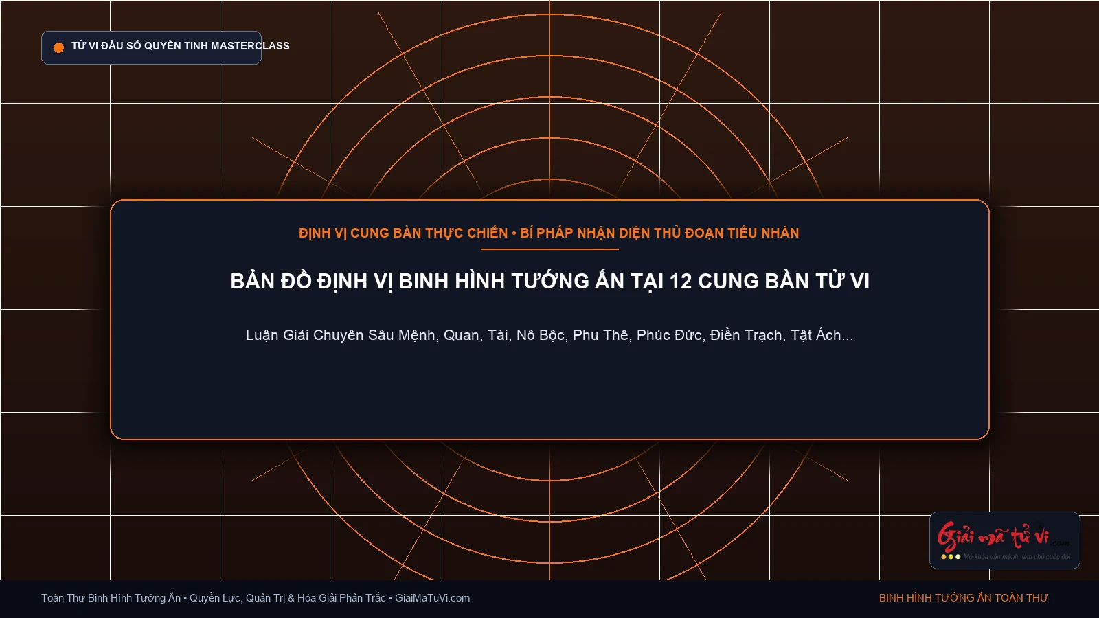 Bản Đồ Định Vị Binh Hình Tướng Ấn Tại 12 Cung Bàn Tử Vi