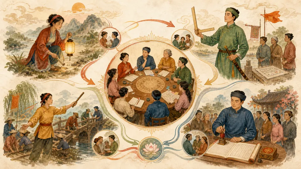 Bốn vai trò lãnh đạo linh hoạt được luân chuyển với phản hồi và giới hạn rõ ràng