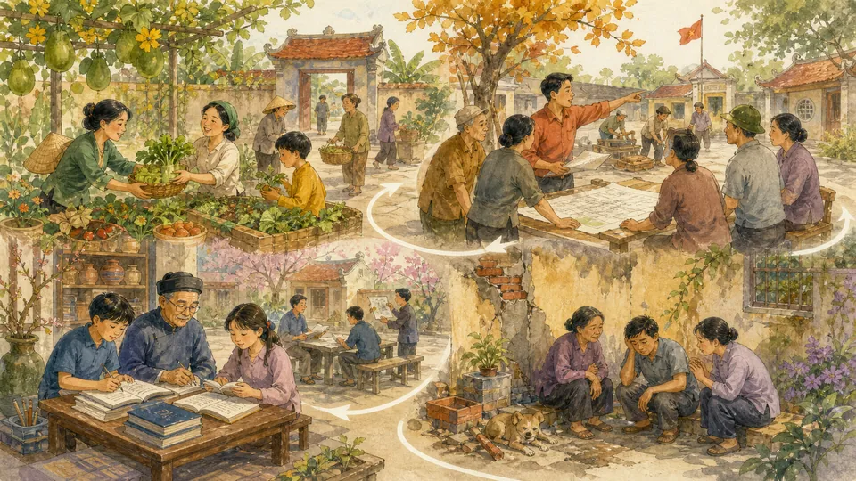 Bốn nhóm biểu tượng về cơ hội trách nhiệm học hỏi và giới hạn trong đời sống