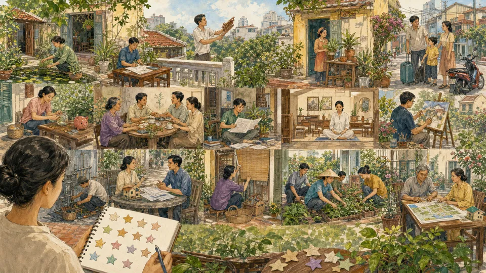 Mười bốn ẩn dụ về cách con người chăm sóc thích nghi và lập kế hoạch cho nơi ở