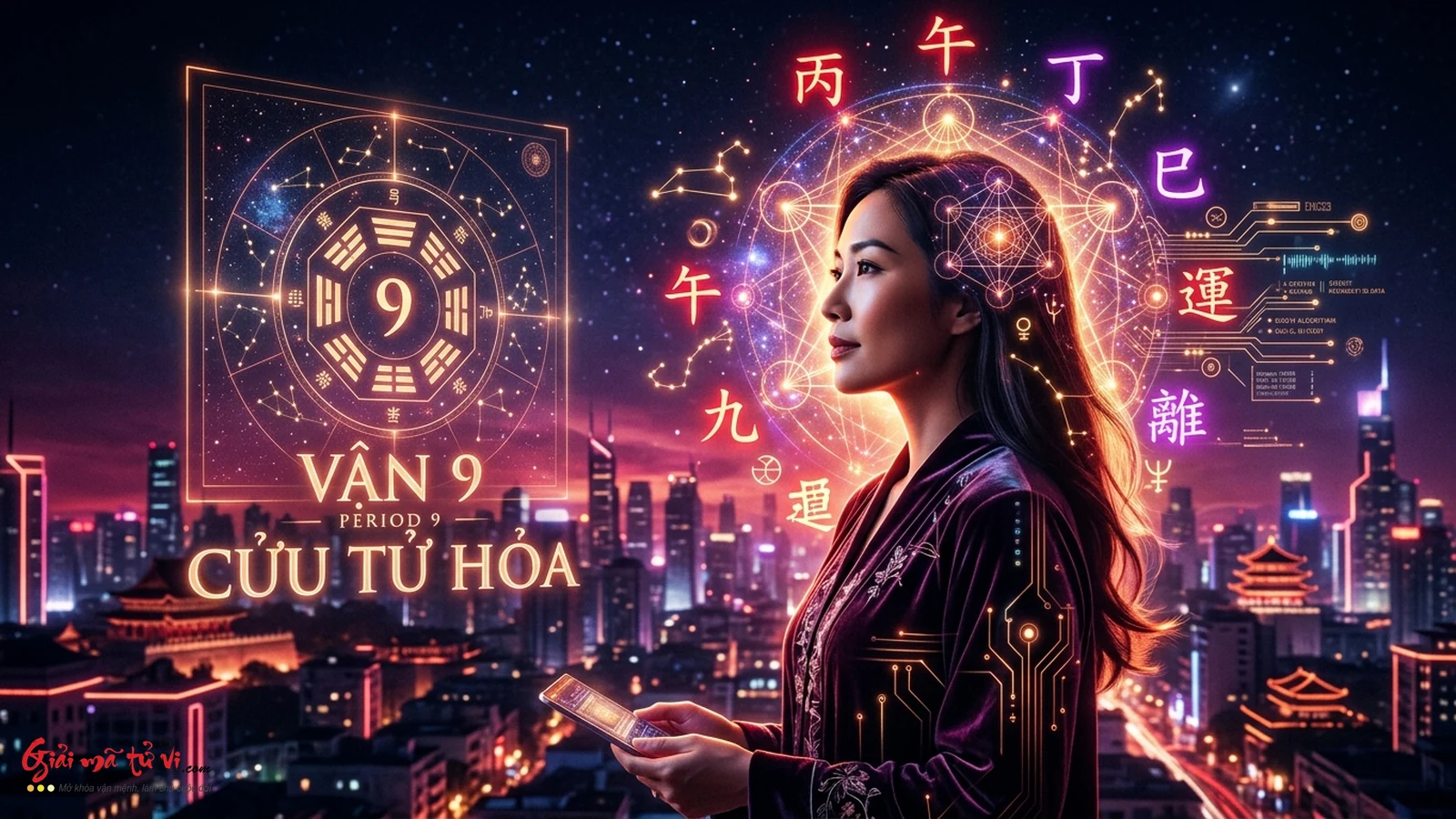 Khai mở trực giác và sáng tạo độc bản của Thần Sát Hoa Cái trong thời đại Vận 9 Cửu Tử Hỏa Vận