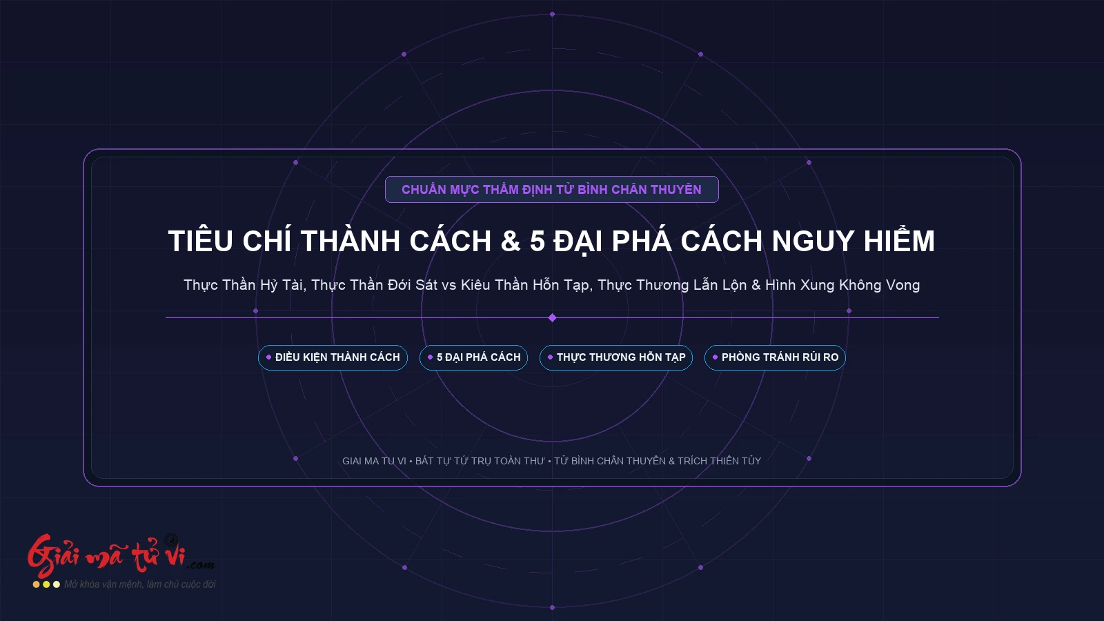 Tiêu Chí Thành Cách Thực Thần Sinh Tài Và 5 Đại Kỵ Phá Cách Kiêu Thần Đoạt Thực Trong Tứ Trụ