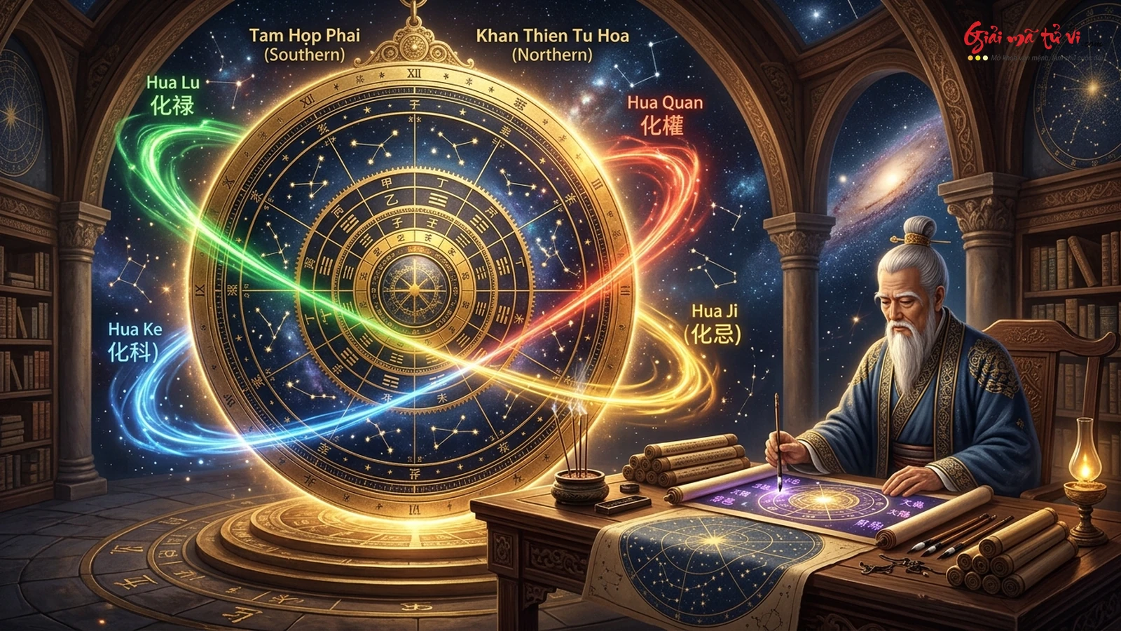Mô hình song kiếm hợp bích kết hợp Nam Phái và Bắc Phái Tử Vi