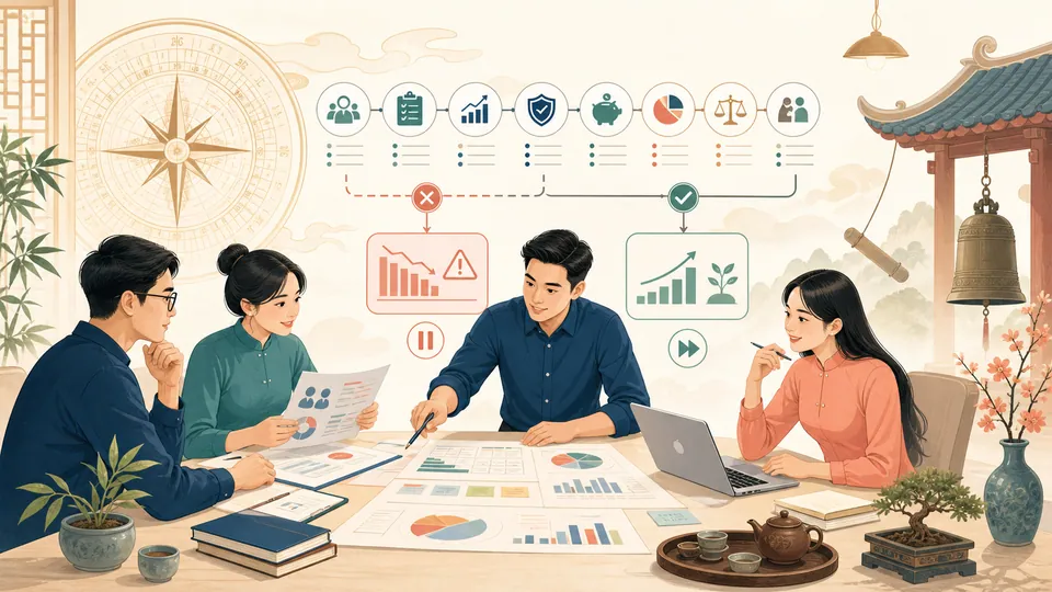 Nhóm kinh doanh thẩm định cơ hội bằng thử nghiệm nhỏ ngân sách dự phòng và điểm dừng