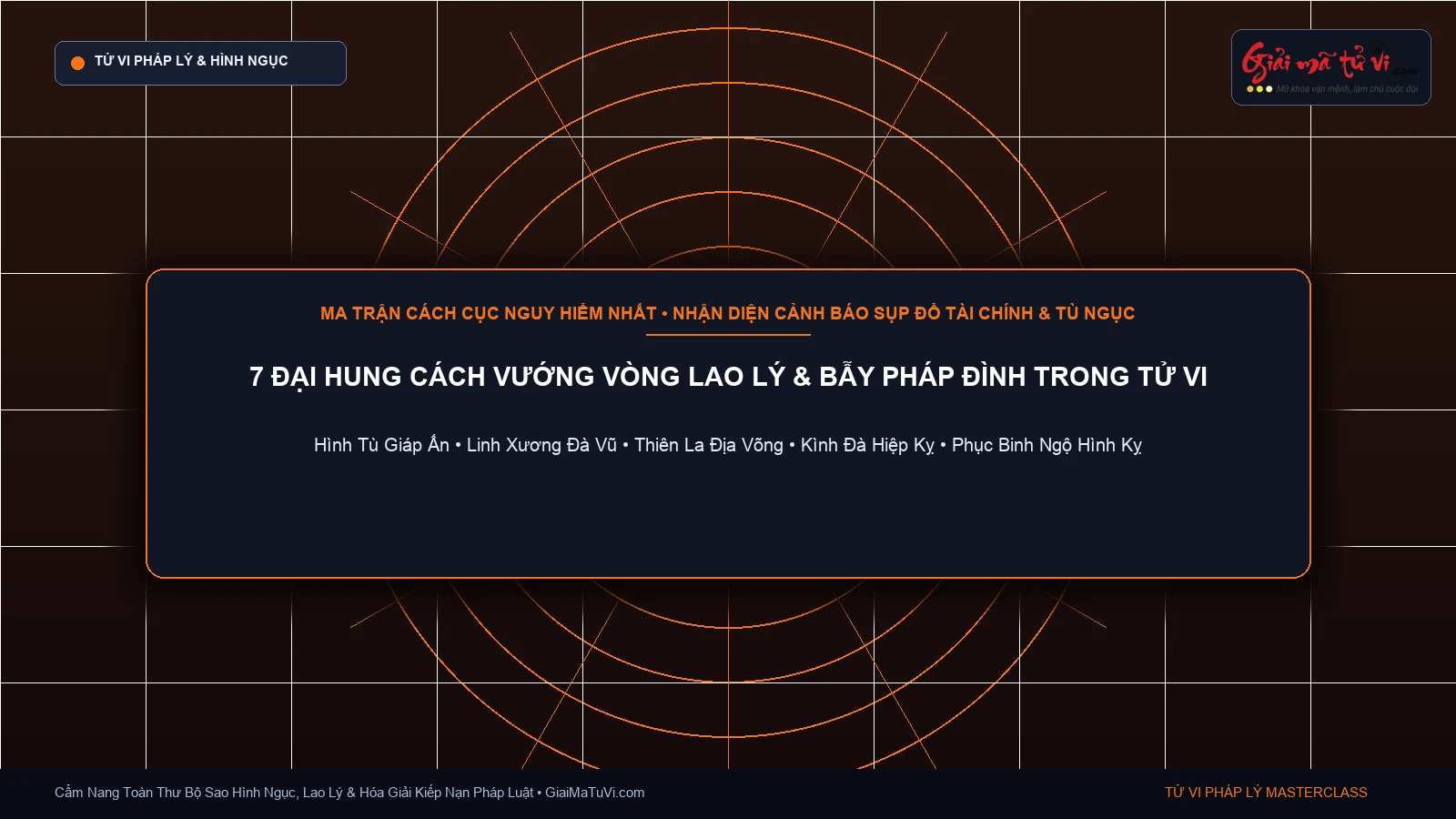 7 Đại hung cách lao lý và bẫy pháp đình nguy hiểm nhất trong Tử Vi Đẩu Số