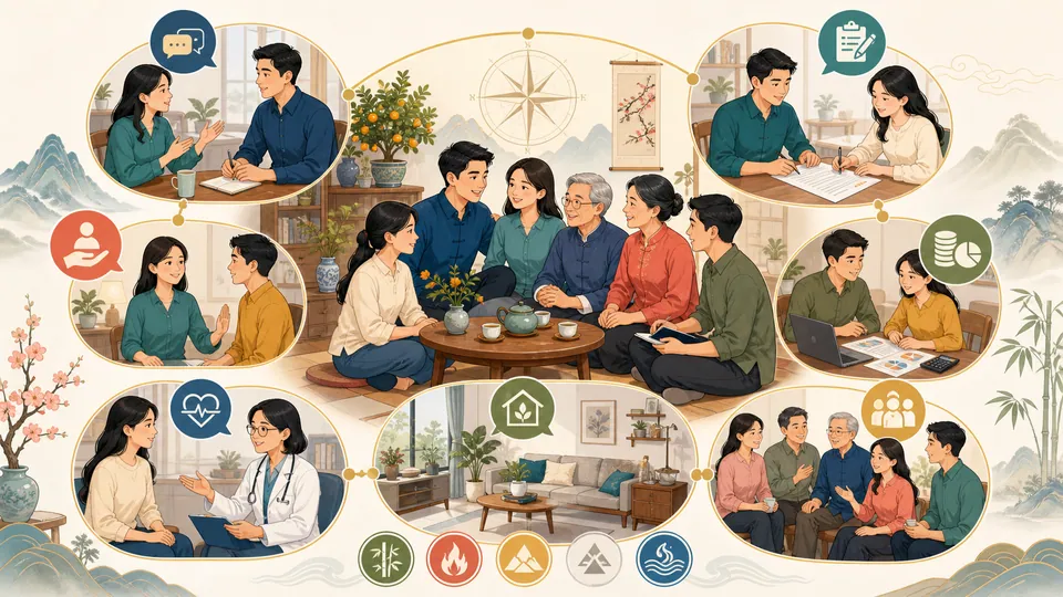 Bảy hướng ứng phó thực tế gồm giao tiếp thỏa thuận tài chính chuyên môn và môi trường hỗ trợ