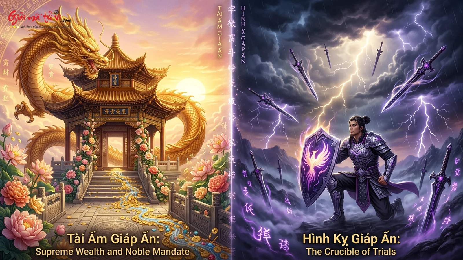 Ma trận so sánh đối xứng Tài Ấm Giáp Ấn vs Hình Kỵ Giáp Ấn